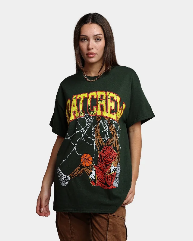 Goat Crew Shattered T-Shirt Forest Green-- Welt Pockets Slit Pockets