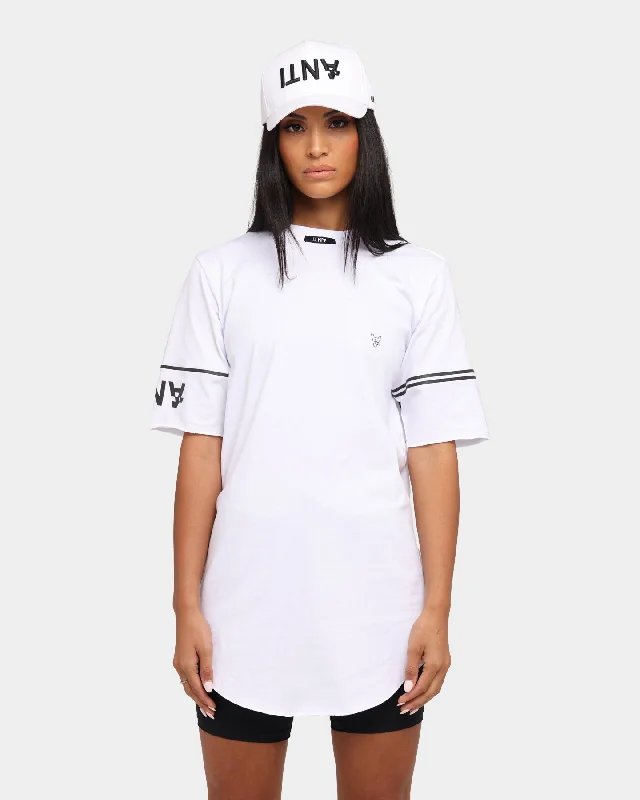 The Anti Order A4 Symmetry T-Shirt White/Black-- Striped Floral Plaid