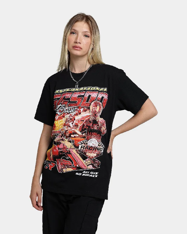 Goat Crew Racing All Gas T-Shirt Black-- Terry Blend Velvet Blend Canvas Blend