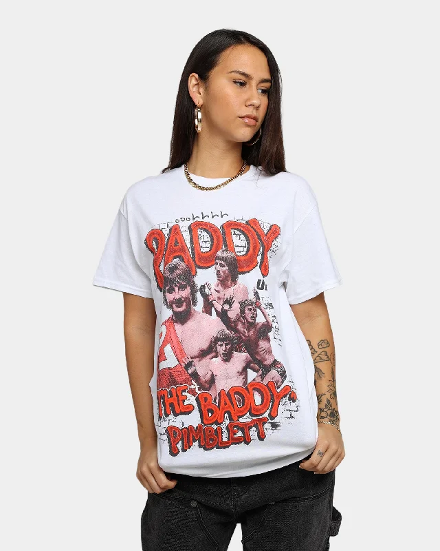 UFC By Goat Crew Paddy The Baddy T-Shirt White-- Nylon Fabric Polyester Fabric Spandex Fabric UFC By Goat Crew Paddy The Baddy T-Shirt White-- Nylon Fabric Polyester Fabric Spandex Fabric