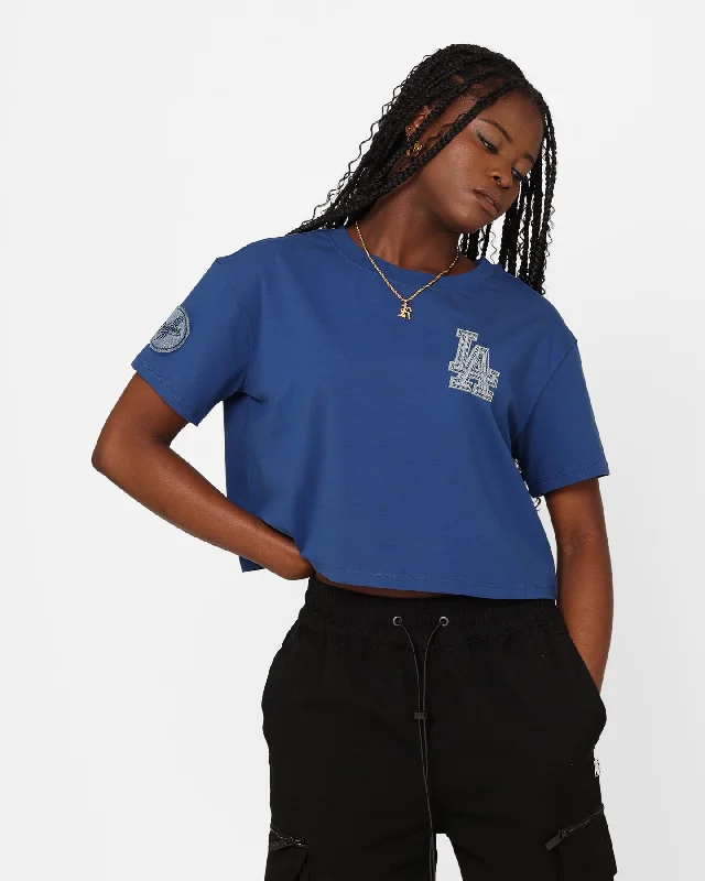 Pro Standard Women's Los Angeles Dodgers Boxy T-Shirt Dodgers Blue-- Iron Safe Non-Iron Wrinkle Free Pro Standard Women's Los Angeles Dodgers Boxy T-Shirt Dodgers Blue-- Iron Safe Non-Iron Wrinkle Free