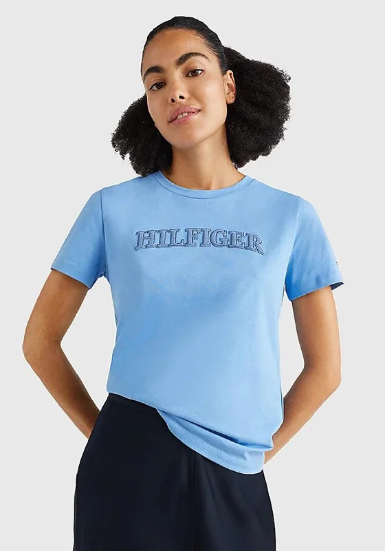 Tommy Hilfiger Womens Tonal T-Shirt, Sky Cloud-- Chenille Blend Fleece Blend Nylon Blend Tommy Hilfiger Womens Tonal T-Shirt, Sky Cloud-- Chenille Blend Fleece Blend Nylon Blend
