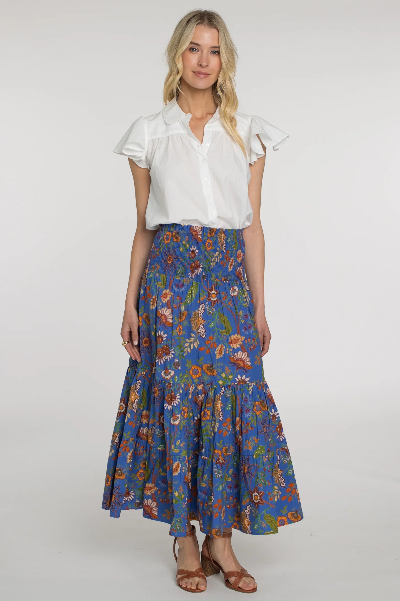 ELIZABETH JAMES SKIRT IZZY SECRET GARDEN velvet skirt rich