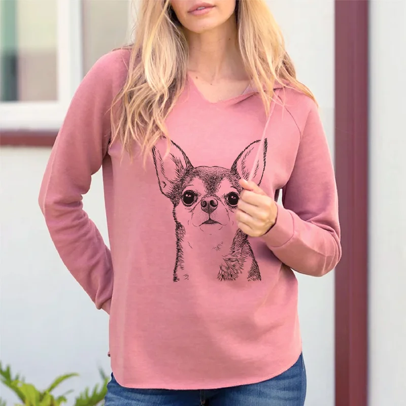 Bare Baby the Chihuahua - Cali Wave Hooded Sweatshirt Hoodie with Ribbed Cuffs Snug Fit Comfort Bare Baby the Chihuahua - Cali Wave Hooded Sweatshirt Hoodie with Ribbed Cuffs Snug Fit Comfort