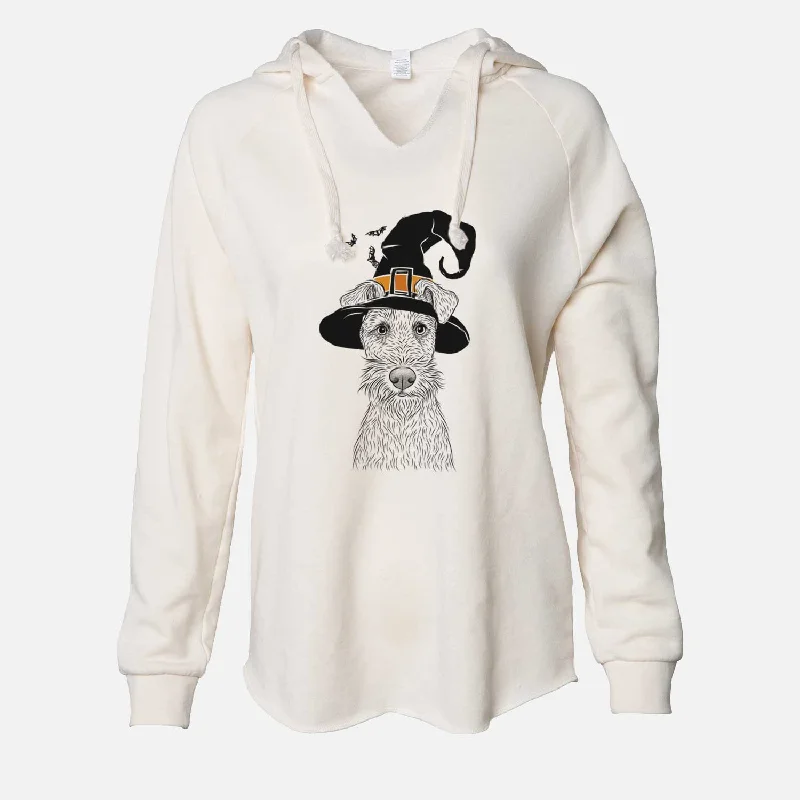 Witch Fitz the Wire Fox Terrier - Cali Wave Hooded Sweatshirt Hoodie with Emblem Brand Identity Witch Fitz the Wire Fox Terrier - Cali Wave Hooded Sweatshirt Hoodie with Emblem Brand Identity