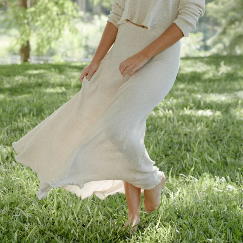 Delphi Skirt- Natural cotton skirt soft