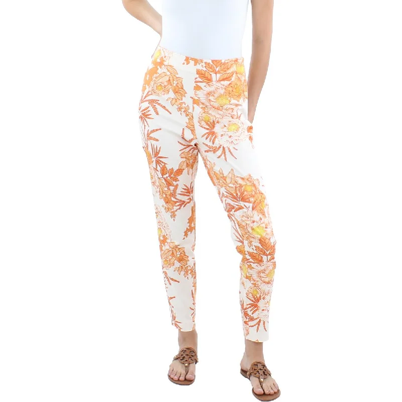 Guess by Marciano Womens High Rise Floral Print Capri Pants Fashionable Track Pants