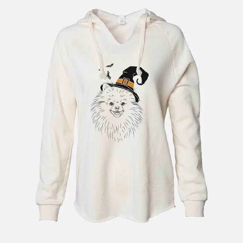 Witch Finn the Pomeranian - Cali Wave Hooded Sweatshirt Hoodie with Applique Textured Unique Witch Finn the Pomeranian - Cali Wave Hooded Sweatshirt Hoodie with Applique Textured Unique