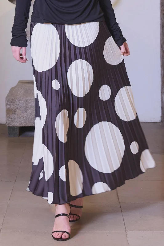 Kate Cooper 111 Black White Spot Skirt high waist skirt