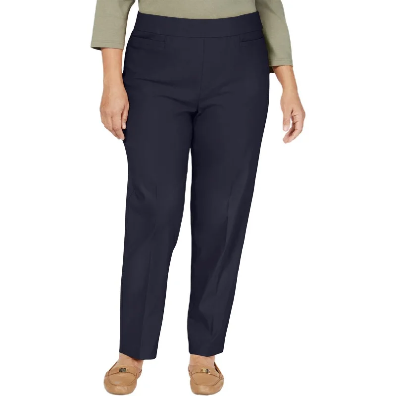 Alfred Dunner Womens Plus Knit Tummy Control Straight Leg Pants Fashionable Work Pants Alfred Dunner Womens Plus Knit Tummy Control Straight Leg Pants Fashionable Work Pants