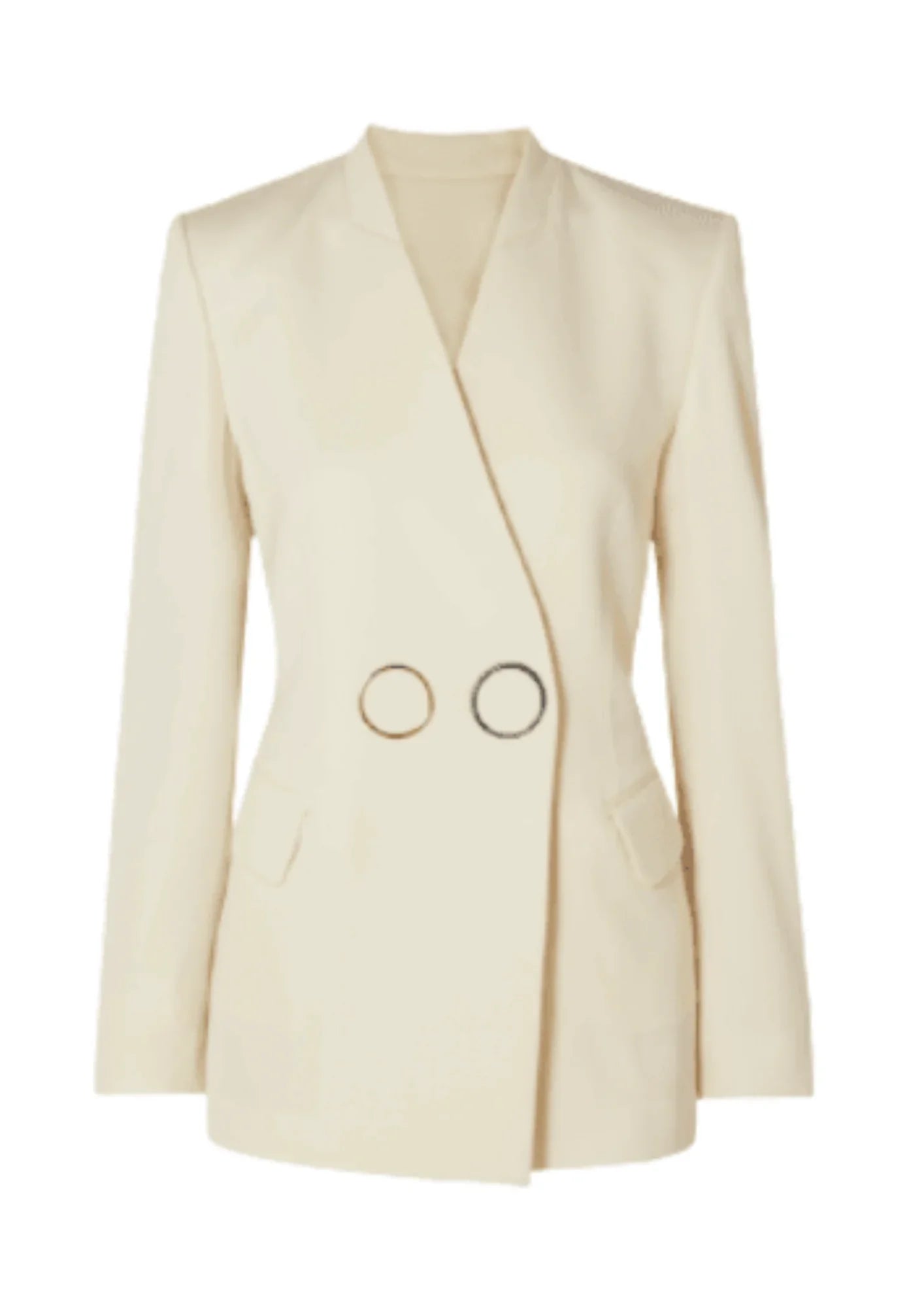 IVORY WOOLEN BLAZER Women's Navy Jacket