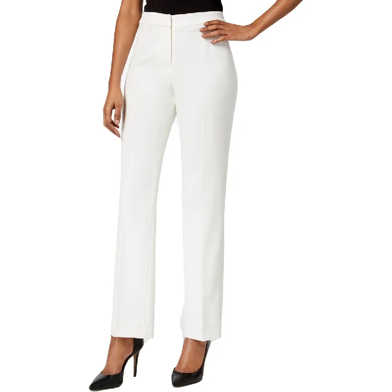 Kasper Womens Kate Classic Fit Straight Leg Dress Pants Stretch Fit Pants