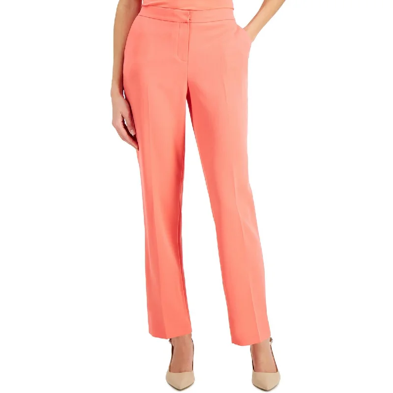 Kasper Womens Slim Work Straight Leg Pants Classic Bootcut Trousers