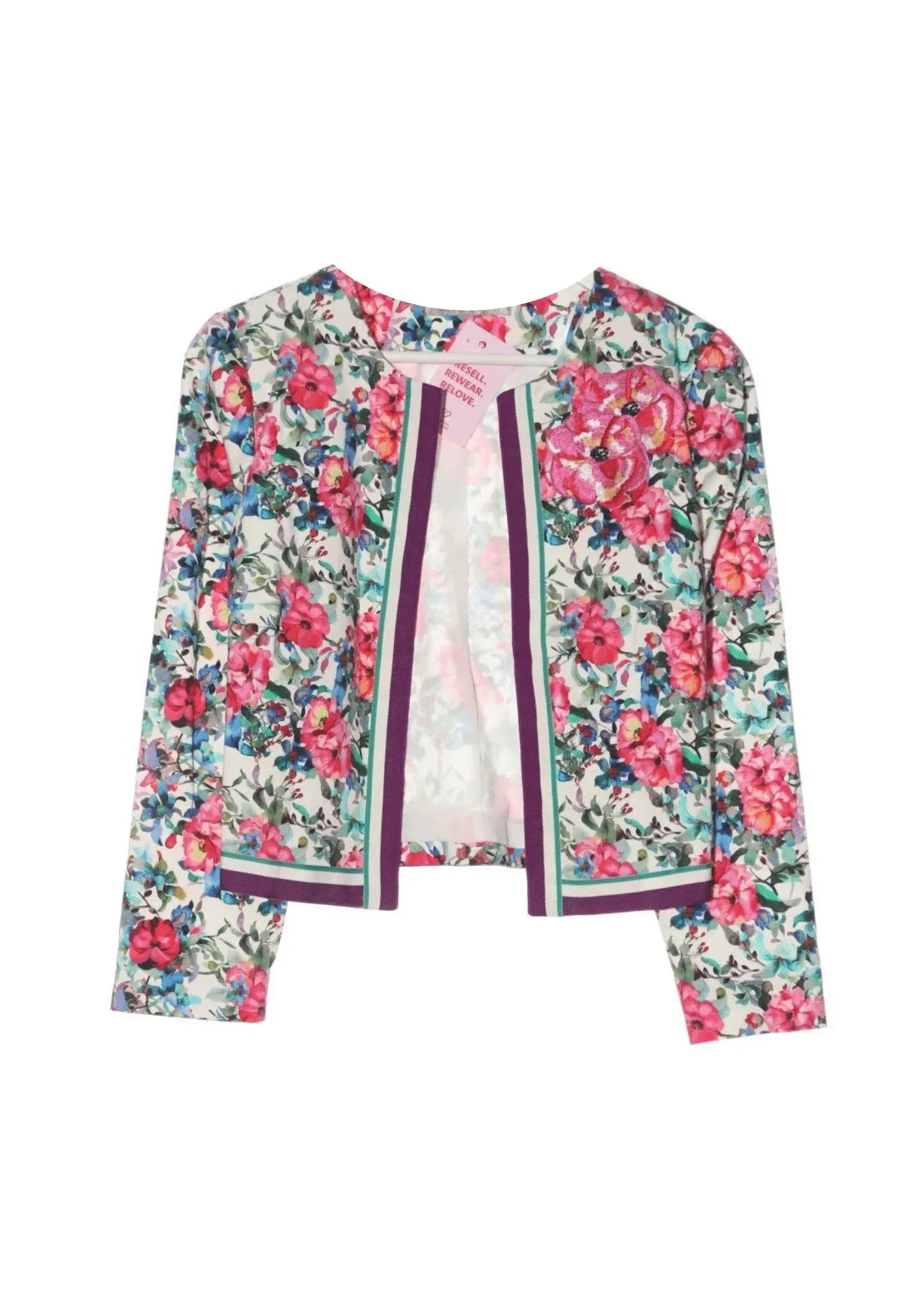 FLORAL SHORT BLAZER Slim Fit Blazer