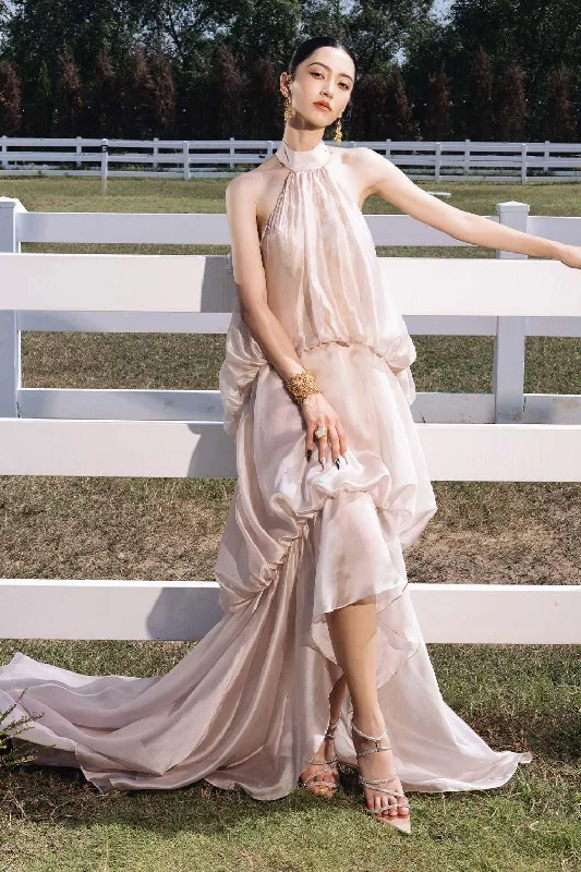 Bolia Asymmetric Layered Organza High-low Dress Tunics Sale discount