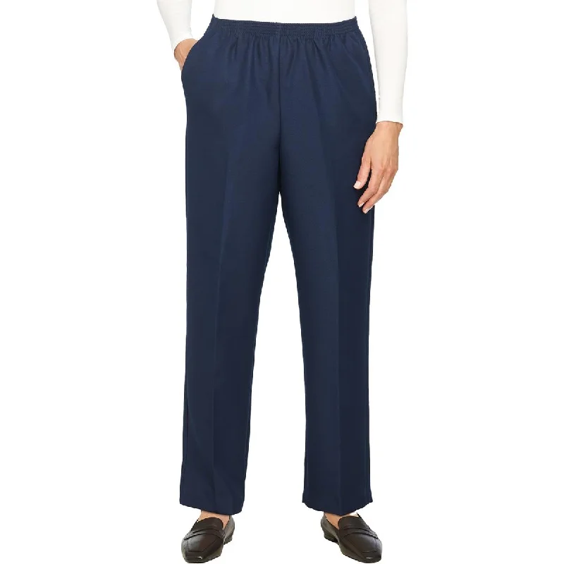 Alfred Dunner Womens Plus Stretch Pull On Pants Slim-Fit Leggings