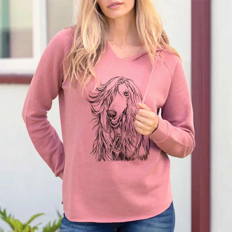 Bare Sterling the Afghan Hound - Cali Wave Hooded Sweatshirt Hoodie with Magnetic Closure Innovative Modern Bare Sterling the Afghan Hound - Cali Wave Hooded Sweatshirt Hoodie with Magnetic Closure Innovative Modern