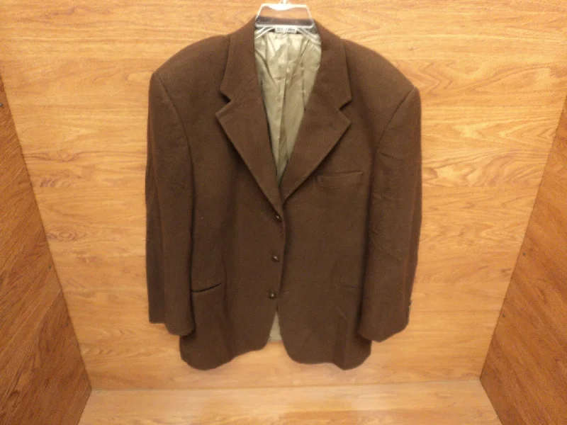 Club International Blazer Sport Coat Three Button Wool Male Adult Browns Solid -- Used Women's Premium Blazer