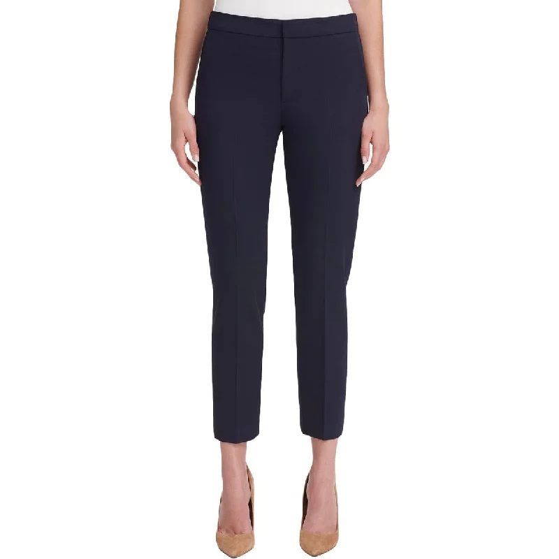 Tommy Hilfiger Womens Stretch Waistband Mid Rise Dress Pants Elegant Wool Trousers