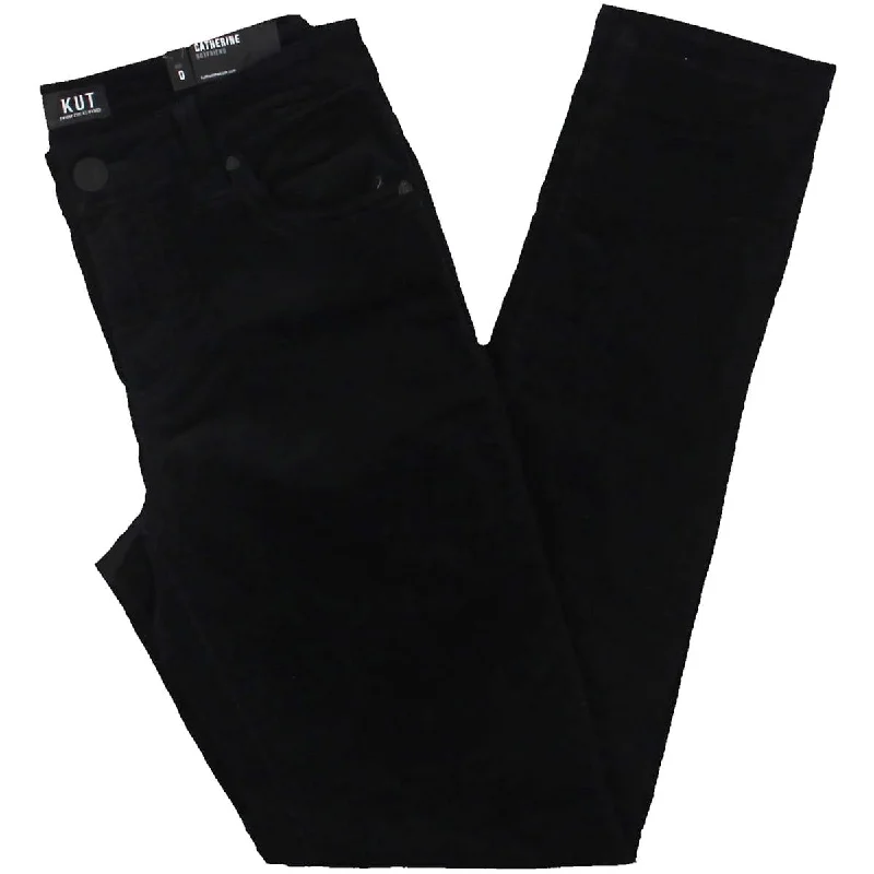Kut From The Kloth Womens Catherine Corduroy Boyfriend Straight Leg Pants Stretch Fit Pants