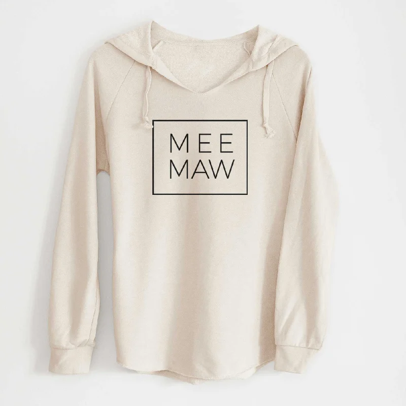 Mee Maw Boxed - Cali Wave Hooded Sweatshirt Hoodie with Set-In Sleeves Structured Classic Mee Maw Boxed - Cali Wave Hooded Sweatshirt Hoodie with Set-In Sleeves Structured Classic