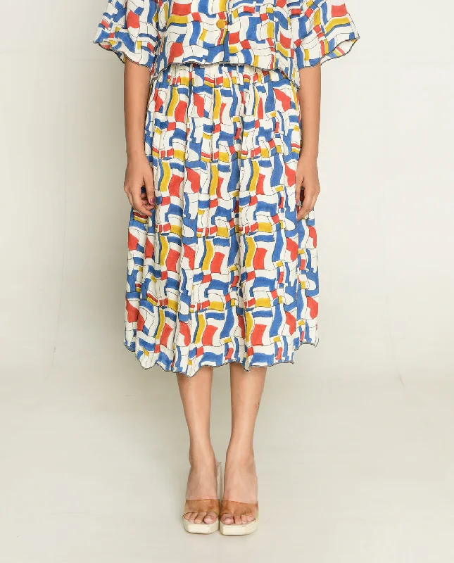 ESCHER SKIRT floral skirt print