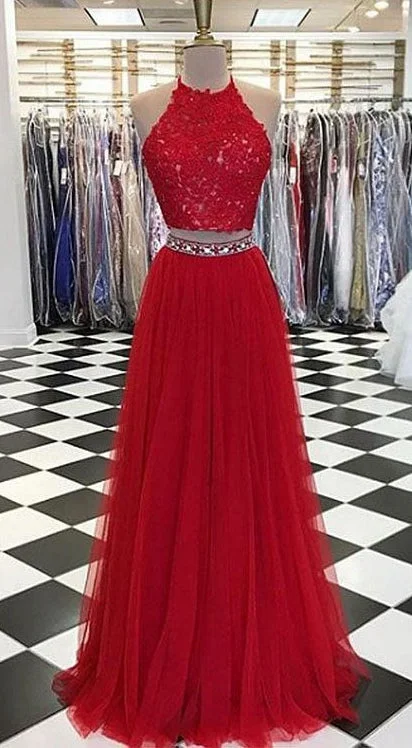Two Pieces Prom Dresses Long, Homecoming Dress, Formal Dress, Evening Dress, Dance Dresses, Graduation Party Dress Chiffon Maxi Beach Two Pieces Prom Dresses Long, Homecoming Dress, Formal Dress, Evening Dress, Dance Dresses, Graduation Party Dress Chiffon Maxi Beach
