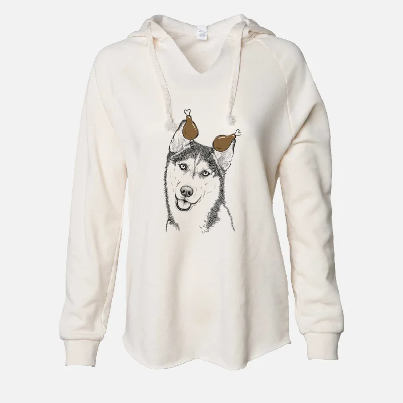 Thanksgiving Remmie the Siberian Husky - Cali Wave Hooded Sweatshirt Hoodie with Tie-Dye Psychedelic Retro Thanksgiving Remmie the Siberian Husky - Cali Wave Hooded Sweatshirt Hoodie with Tie-Dye Psychedelic Retro