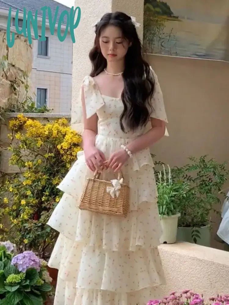 Lunivop Summer Elegant Floral Print Cake Party Dress Women Sleeveless Lace Up Princess Dress Lady Holiday Beach Dress Tunics stripes playful Lunivop Summer Elegant Floral Print Cake Party Dress Women Sleeveless Lace Up Princess Dress Lady Holiday Beach Dress Tunics stripes playful