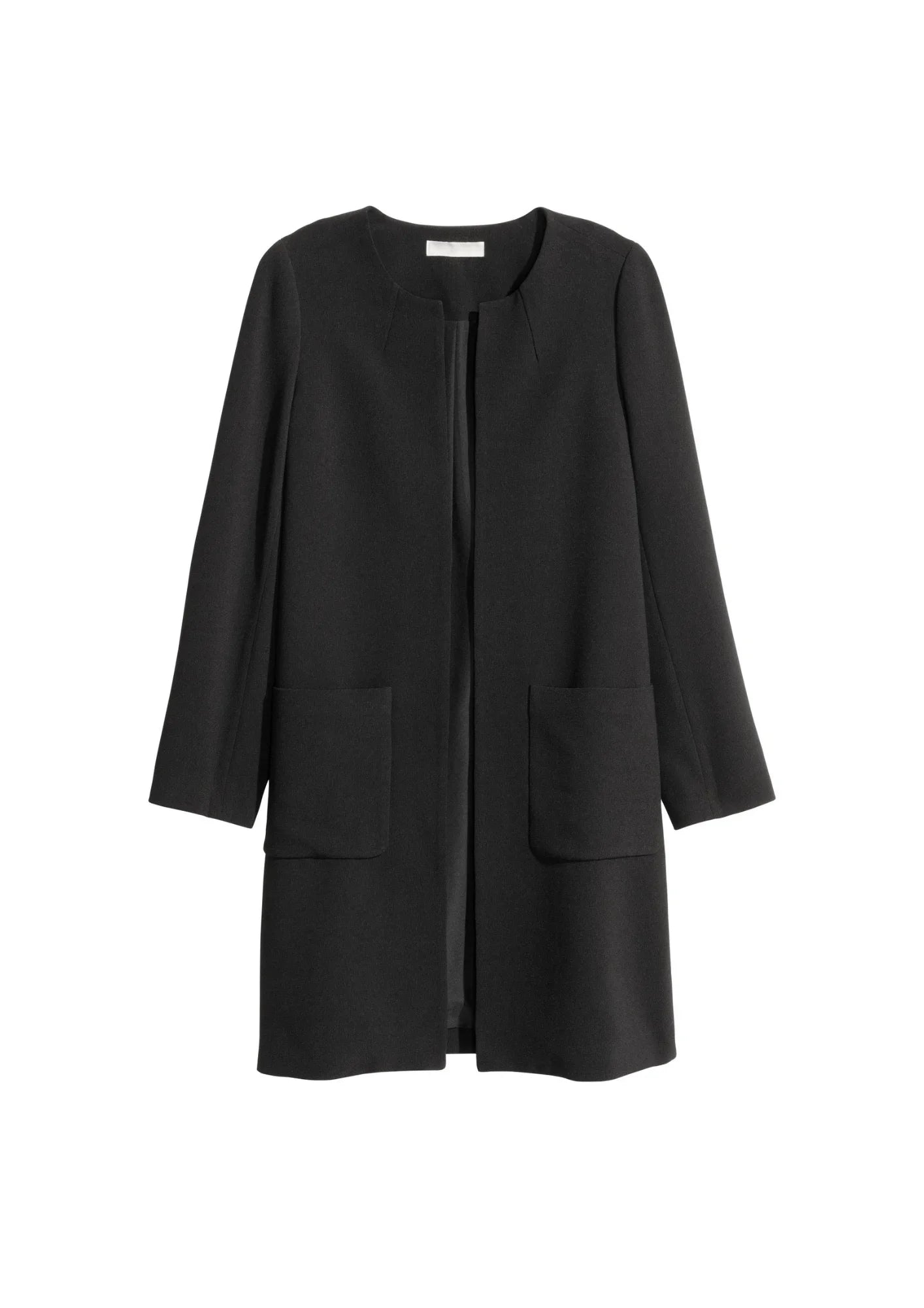BLACK LONG BLAZER-COAT Women's Unique Blazer