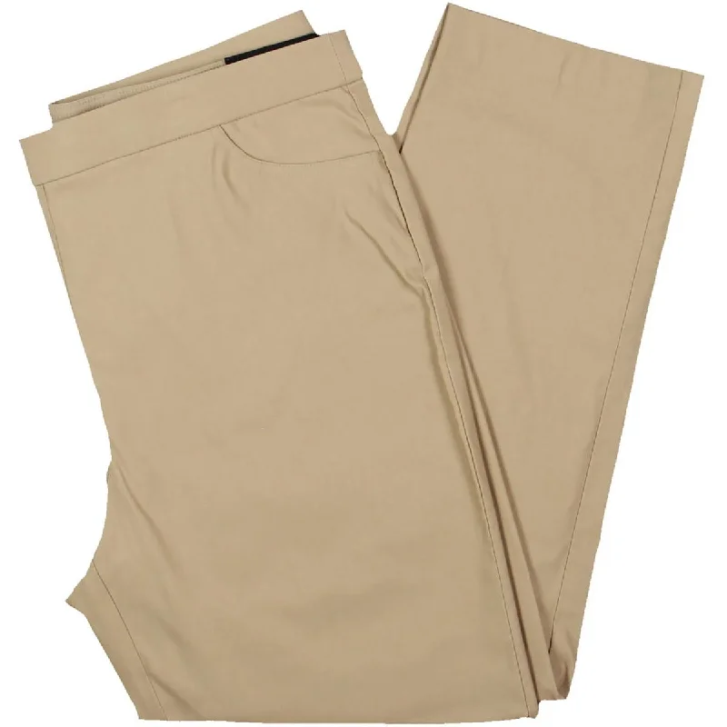 Alfred Dunner Womens Petites Allure Modern Fit Slimming Skinny Pants Classic Pleated Pants