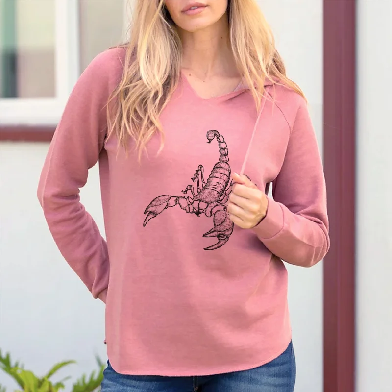 Bare Sting the Scorpion - Cali Wave Hooded Sweatshirt Hoodie with Toggle Buttons Decorative Unique Bare Sting the Scorpion - Cali Wave Hooded Sweatshirt Hoodie with Toggle Buttons Decorative Unique