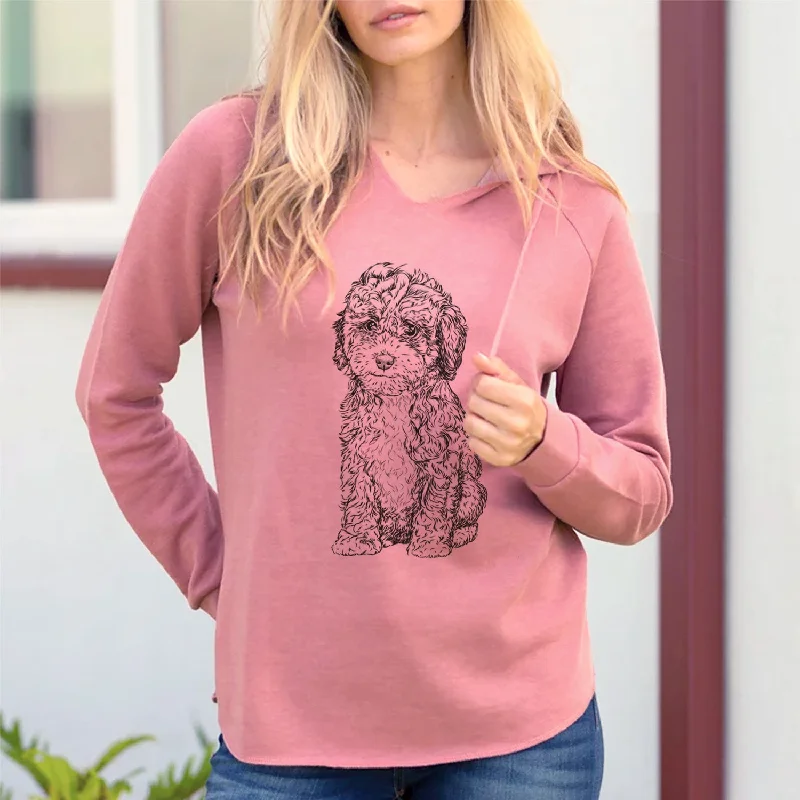 Bare Sweet Tea the Mini Doodle - Cali Wave Hooded Sweatshirt Hoodie with Full-Zip Functional Layering Bare Sweet Tea the Mini Doodle - Cali Wave Hooded Sweatshirt Hoodie with Full-Zip Functional Layering