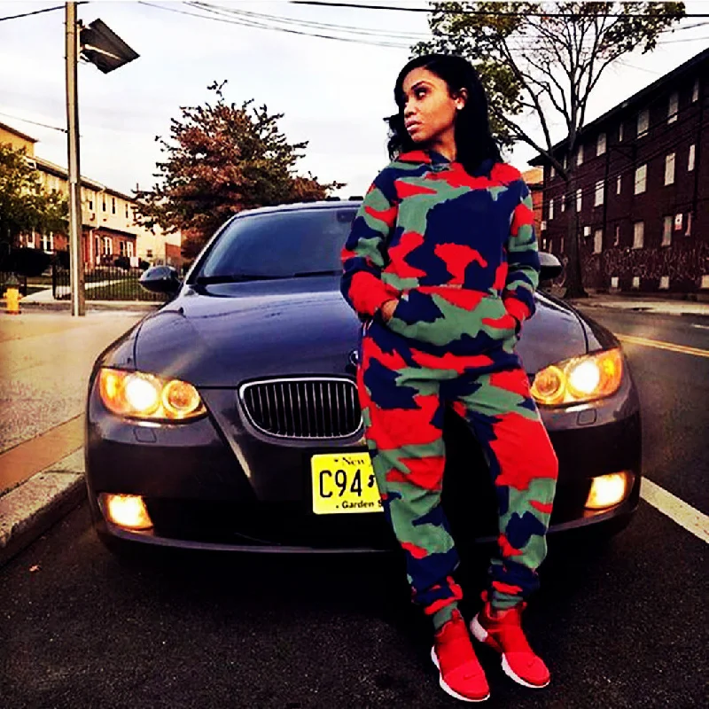 Long Sleeve TWO PIECE SET Hoodie Print Camouflage Tracksuit s Hoodie with Relaxed Fit Easy Casual Long Sleeve TWO PIECE SET Hoodie Print Camouflage Tracksuit s Hoodie with Relaxed Fit Easy Casual