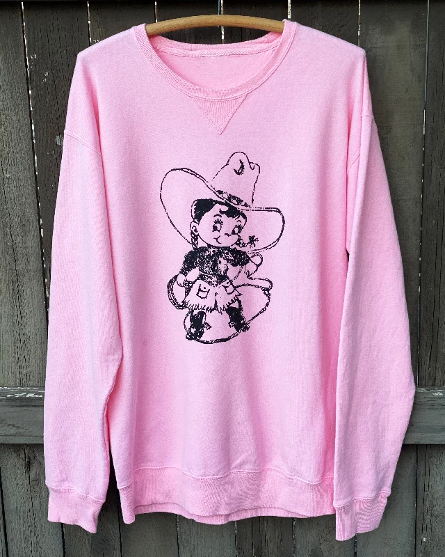 Little Roper Girl Sweatshirt - Women Hoodie with Distressed Vintage Worn