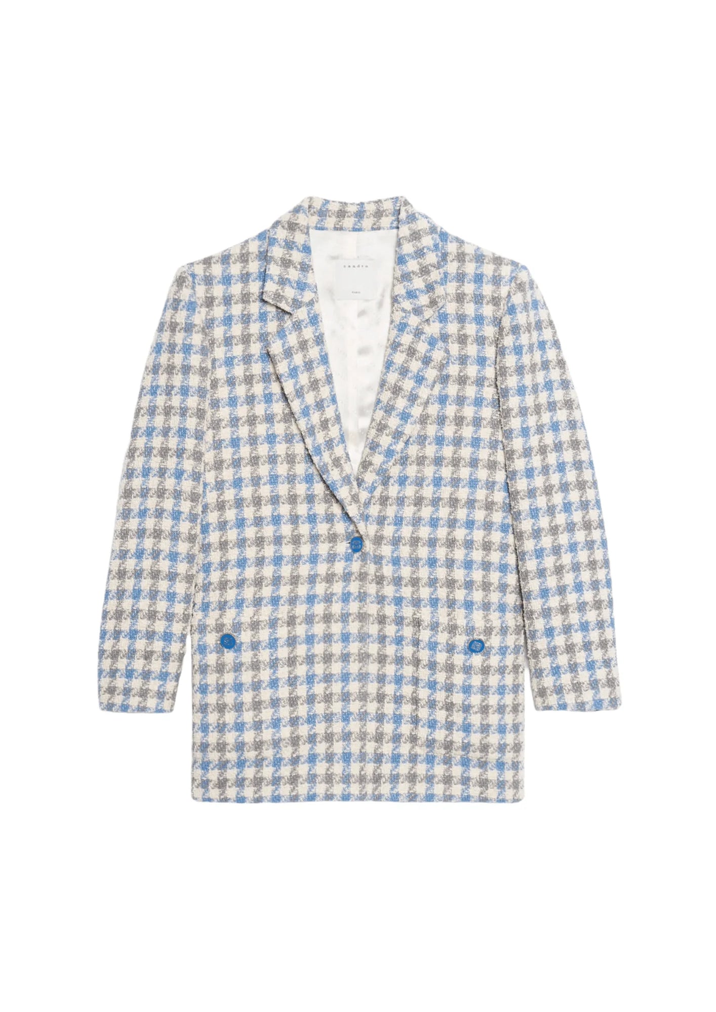 BLUE TWEED BLAZER Women's Elegant Suit