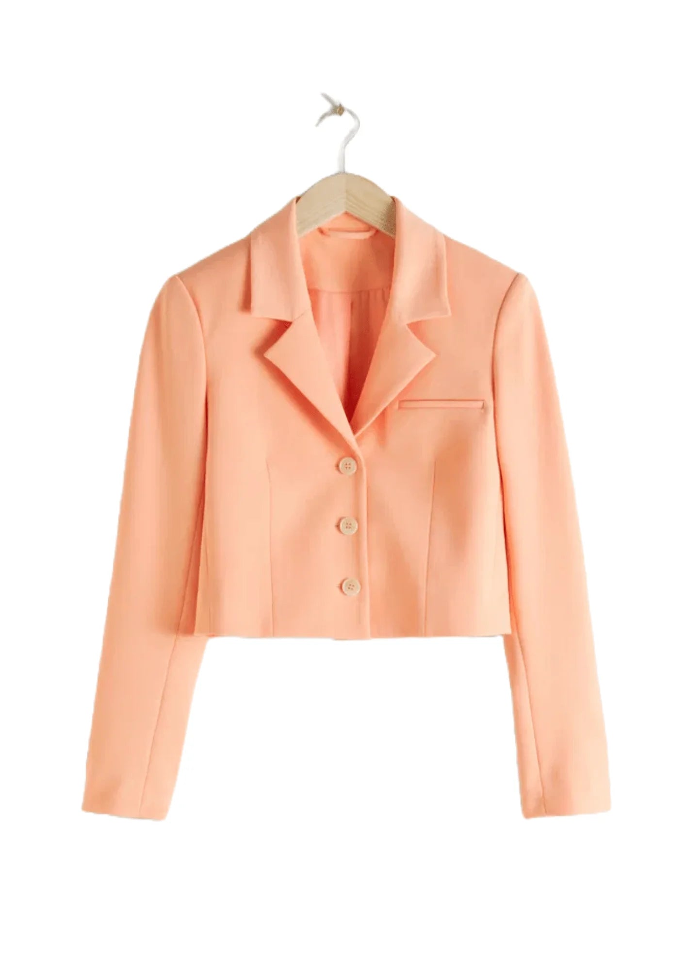 ORANGE CROPPED TAILORED BLAZER Women's Warm Suit