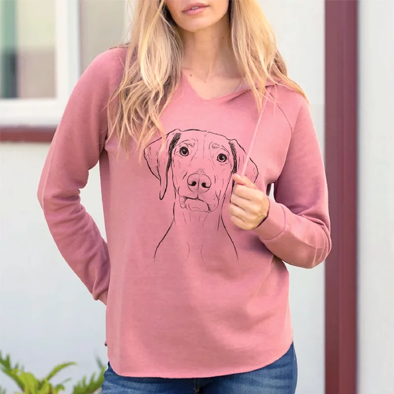 Bare Pawley the Vizsla - Cali Wave Hooded Sweatshirt Hoodie with Neon Bright Vibrant Bare Pawley the Vizsla - Cali Wave Hooded Sweatshirt Hoodie with Neon Bright Vibrant