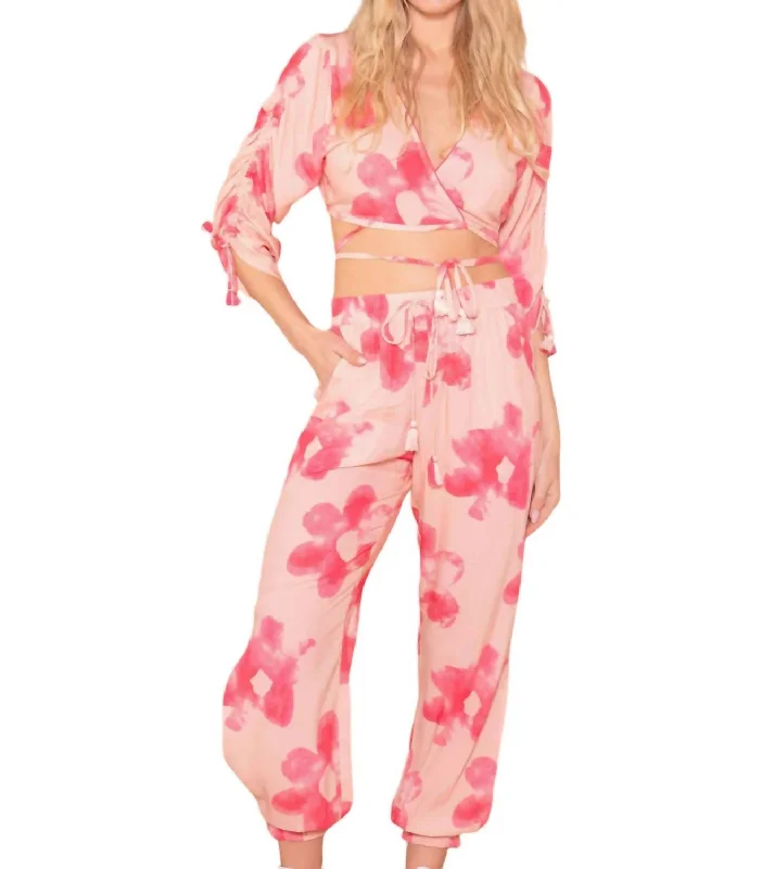 Bloom Pants In Pink Trendy Palazzo Pants