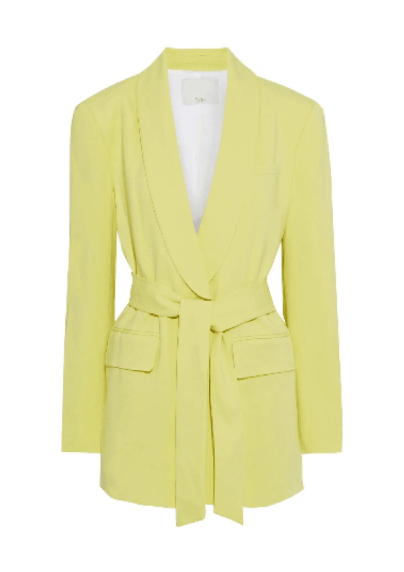 YELLOW BELTED BLAZER Women's Fashion Blazer