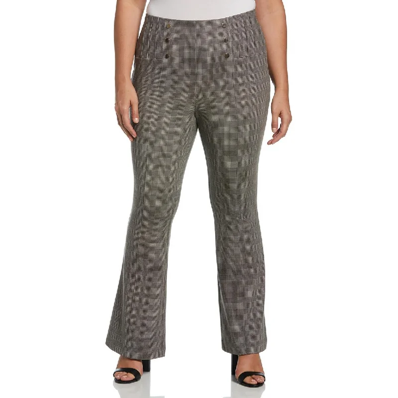 Ella Rafaella Womens Plus High Rise Stretch Bootcut Pants Elegant Trouser Pants