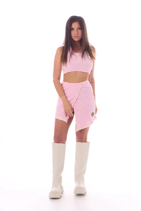 SPONGE SKIRT W leather skirt refined