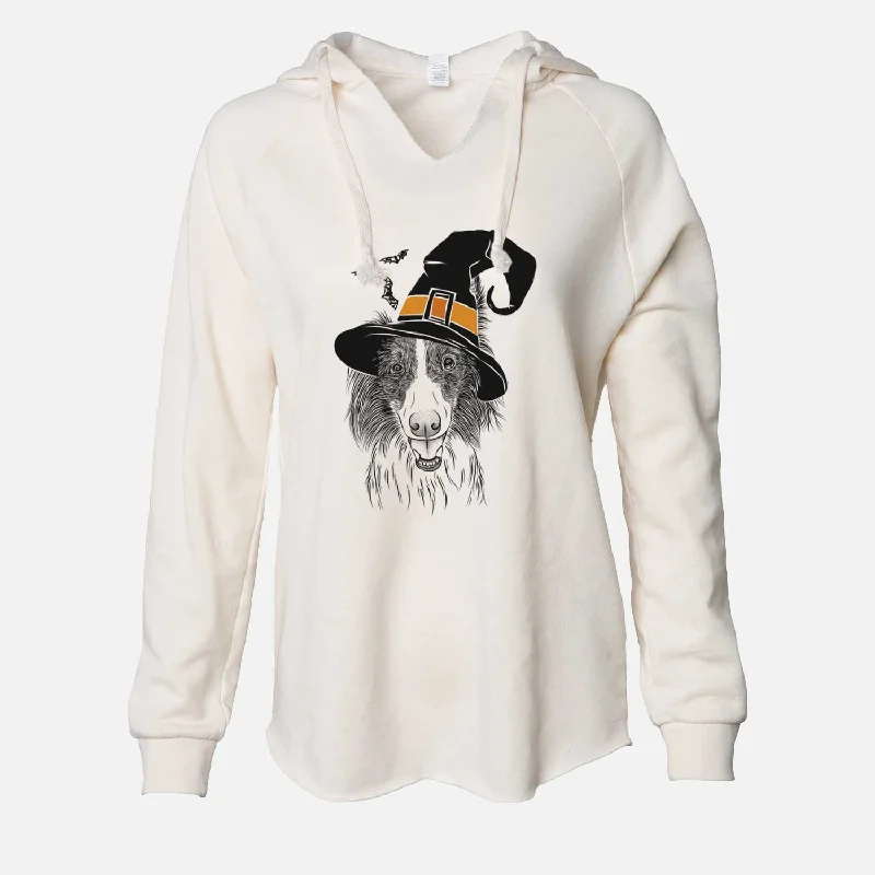 Witch Archie the Silken Windhound - Cali Wave Hooded Sweatshirt Hoodie with Earth Tones Natural Calm