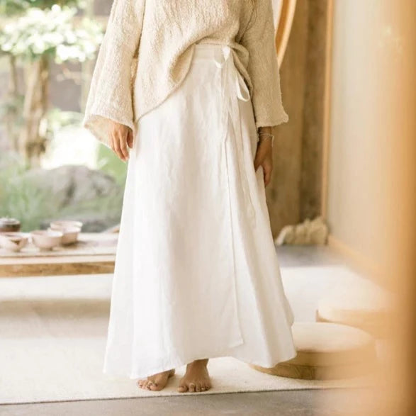 Shanti Wrap Skirt-Moonlight high waist skirt
