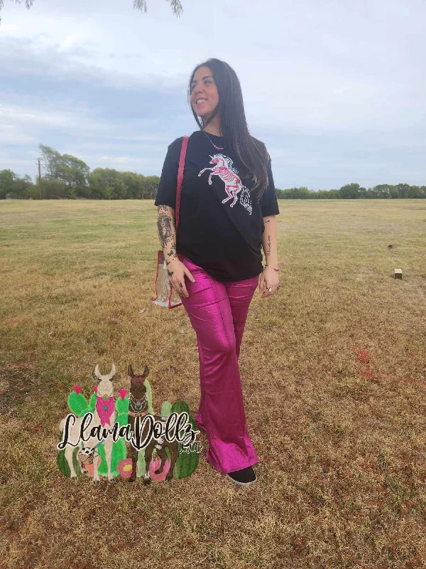 Power Rush Pink Pants Trendy Tapered Pants