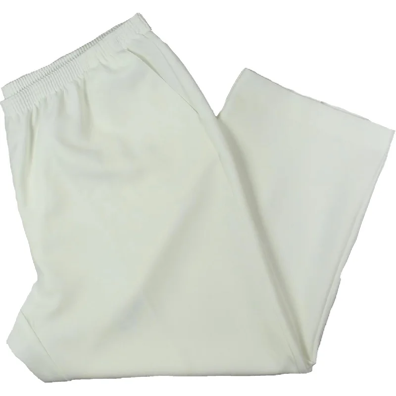 Alfred Dunner Womens Plus Stretch Elastic-Waist Straight Leg Pants Classic Pleated Pants Alfred Dunner Womens Plus Stretch Elastic-Waist Straight Leg Pants Classic Pleated Pants