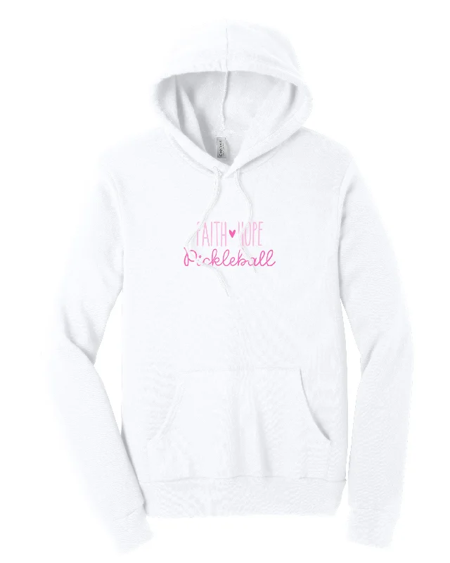 Hope Pickleball Hoodie Hoodie with Raw Hem Edgy Unfinished