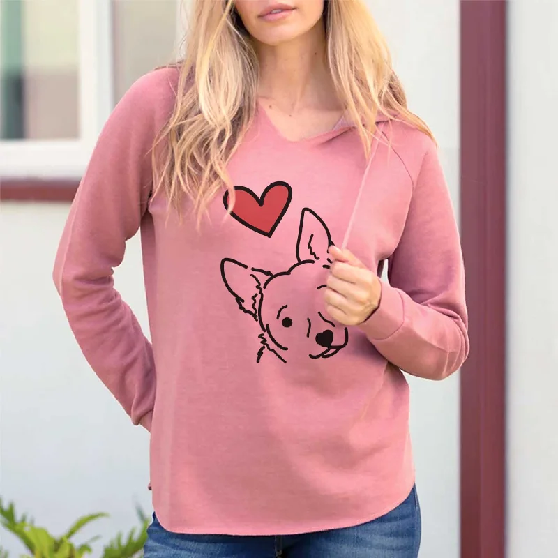 Love Always Chihuahua Mix - GiGi - Cali Wave Hooded Sweatshirt Hoodie with Cuffed Sleeves Snug Secure Love Always Chihuahua Mix - GiGi - Cali Wave Hooded Sweatshirt Hoodie with Cuffed Sleeves Snug Secure