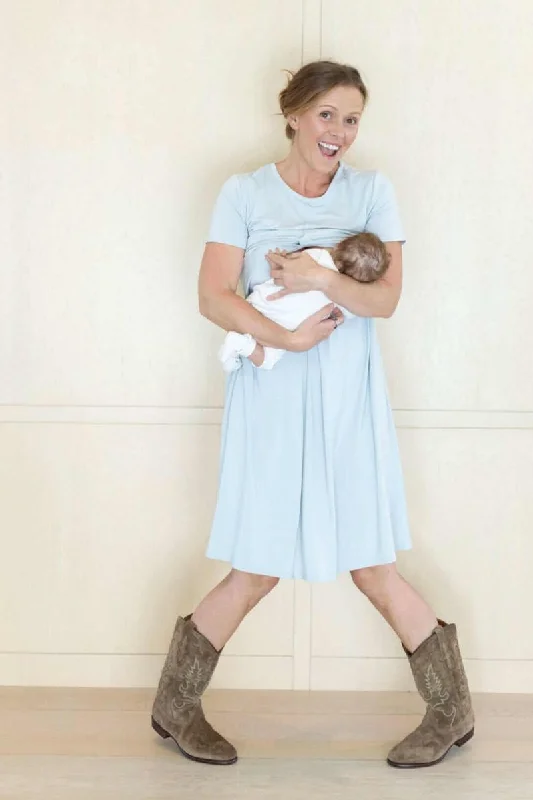 Liv Maternity & Nursing Dress Tunics Plaid country