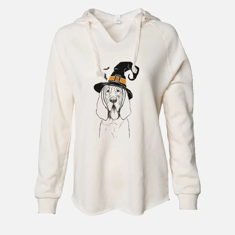 Witch Earl the Bloodhound - Cali Wave Hooded Sweatshirt Hoodie with Rhinestones Sparkly Elegant Witch Earl the Bloodhound - Cali Wave Hooded Sweatshirt Hoodie with Rhinestones Sparkly Elegant